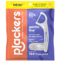 Ață dentară, Plackers, Gentle Line, Aromă mentă proaspătă, FlipPick pliabil, 150 bucăți