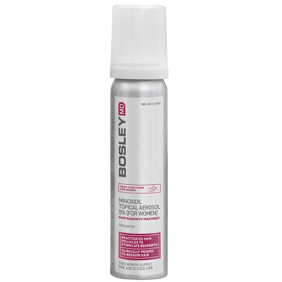 Spuma pentru Cresterea Parului, Bosley MD, Women, Minoxidil 5%, pentru Femei, 1x 60ml