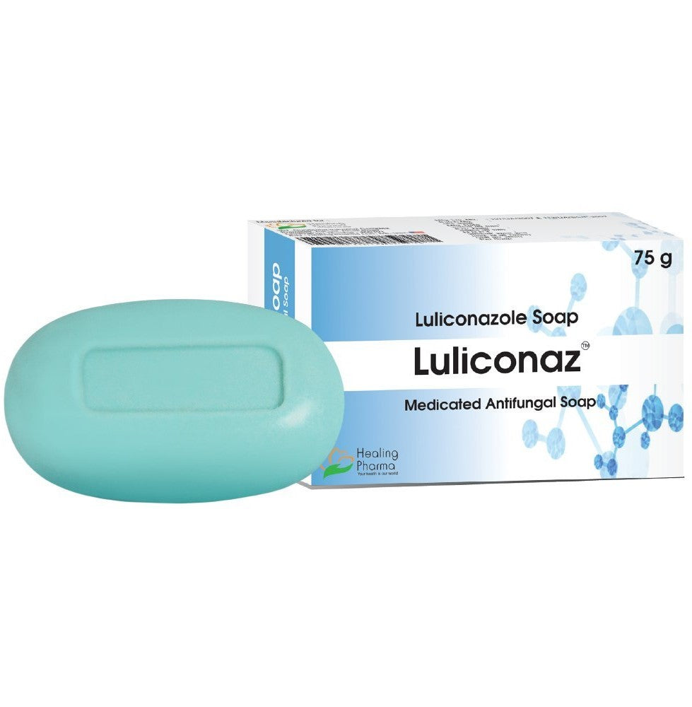 Sapun Solid, Healing Pharma, Luliconaz, Antifungic, pentru Tratamentul Infectiilor Fungice Superficiale, cu Luliconazol 1%, 75gr