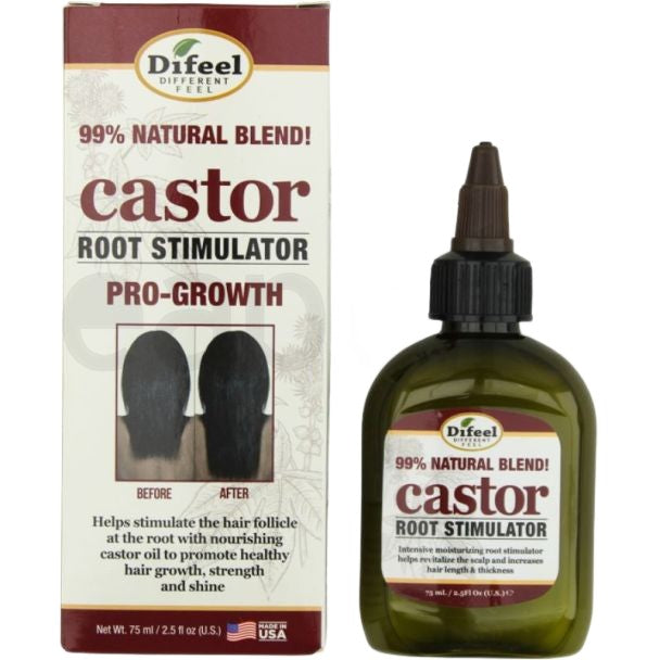 Stimulator păr, Difeel, Castor Pro-Growth, Creștere, Rădăcini Sănătoase, Fortifiant, 75 ml