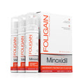 Spuma pentru Cresterea Parului, Foligain, 5% Minoxidil, fara Parfum, 3 x 60ml