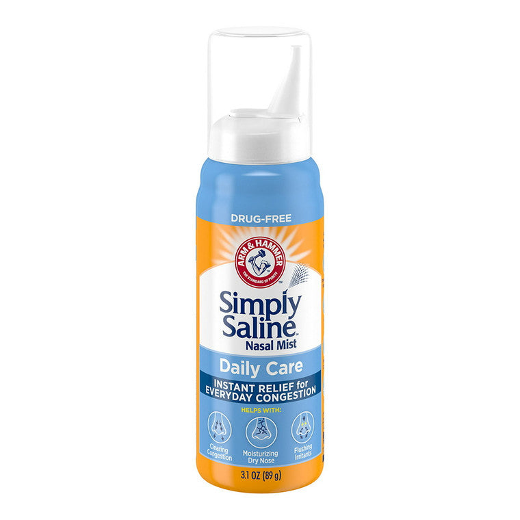 Spray nazal, Arm & Hammer, Simply Saline, Ameliorare congestie, Îngrijire zilnică, Hidratare nazală, 89 g