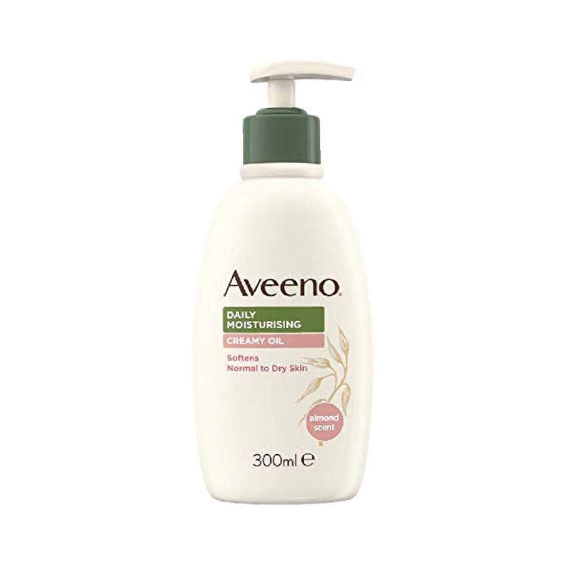 Crema de Corp, Aveeno, Daily Moisturizing Creamy Oil, Hidratare Intensa, pentru Pielea Uscata, cu Extract din Ovaz si Ulei de Migdale Dulci, 300ml