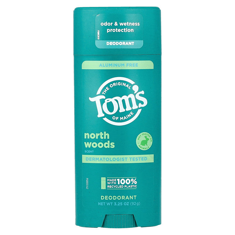 Deodorant stick, Tom's of Maine, North Woods, Fără aluminiu, Protecție miros & umezeală, 92 g