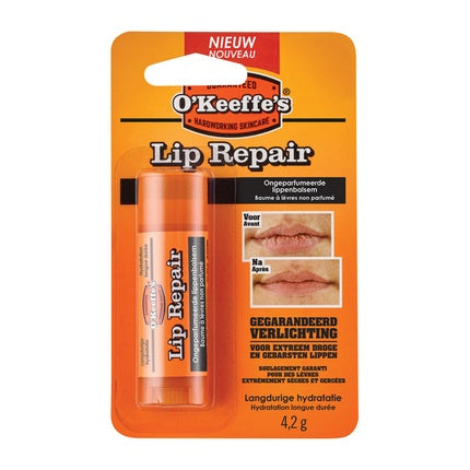 Balsam de Buze, O'Keeffe's, Lip Repair, Hidratare, Protecție Buze, Fără Parfum, 4 g