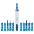 Creion cu Micro-Ace din Titan, Dr. Pen, Dermapen A9W, 10x Rezerve 12 ace, Adancime 0.25 - 2.5 mm, 6 viteze, fara Fir
