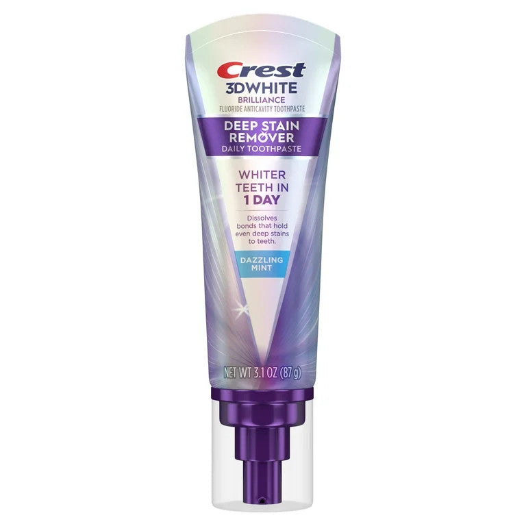 Pasta de Dinti, Crest 3D White, Deep Stain Remover, Albire Intensiva, Cu Fluor, 87g