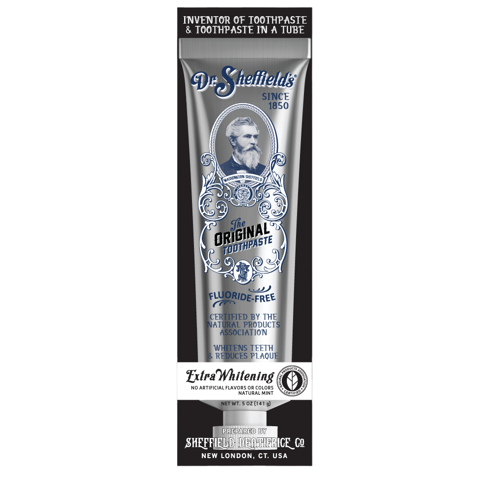 Pasta de Dinti, Dr. Sheffield's, Extra Whitening, Albirea Dintilor si Indepartarea Placii, cu Fluor, Aroma Menta, 141gr
