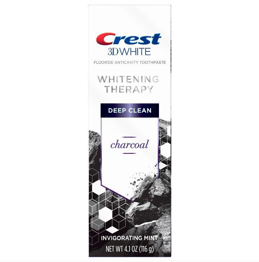Pasta de Dinti, Crest 3D White, Whitening Therapy, Charcoal Deep Clean, cu Carbune Activ din Cocos, 116gr