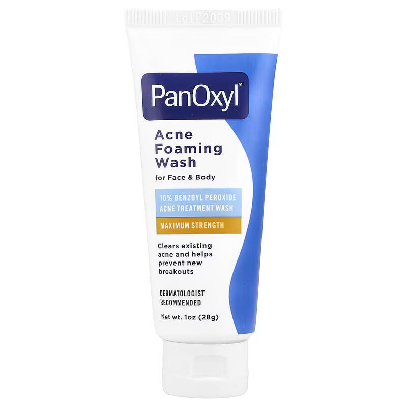 Spuma de Curatare, PanOxyl, impotriva Acneei si Eruptilor Cutanate, Peroxid de Benzoil 10%, 28gr
