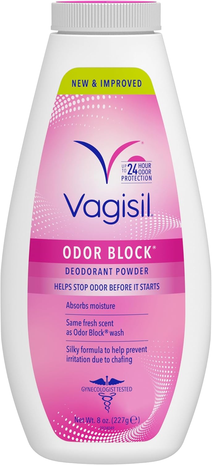 Deodorant Pudră, Vagisil, Odor Block, Fără talc, Previne frecarea, Confort, 227 g