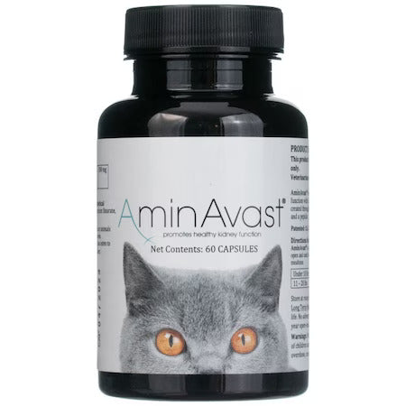 Supliment Nutritiv pentru Animale, AminAvast, Sustine Sanatatea Renala a Cainilor si Pisicilor, 300mg, 60 capsule