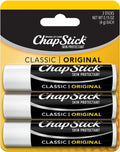 Balsam de buze, ChapStick, Original, Clasic, Pachet 3 bucăți, Hidratare zilnică, 3 x 4.25 g