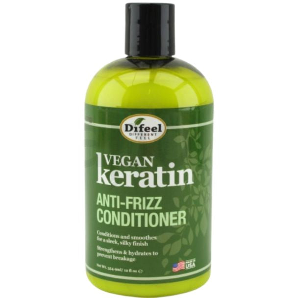 Balsam, Difeel, Vegan Keratin, Anti-Frizz, Descurcare, Netezire, 354.9 ml