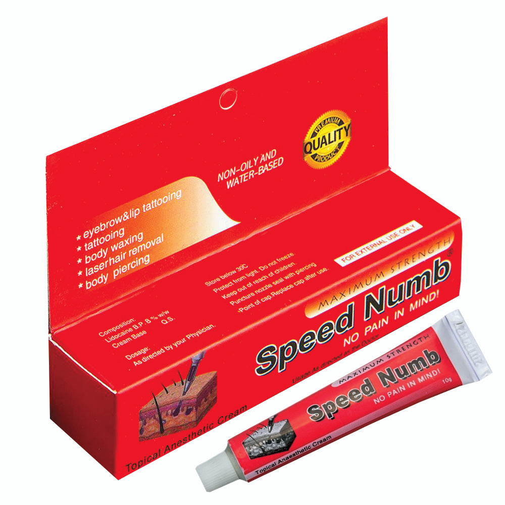 Crema Anestezica, Speed Numb, pentru Tatuaje, Cosmetica, Mezoterapie, Concentratie 8%, tub 10gr