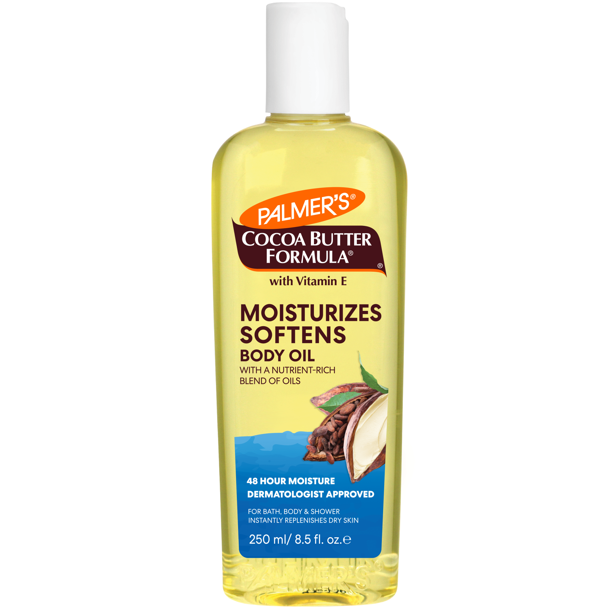 Ulei Corporal Iluminator, Palmer's, Cocoa Butter Body Oil, Hidrateaza Intens, Ofera Aspect Radiant, 150 ml