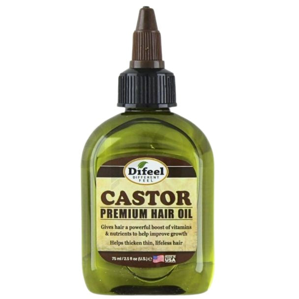 Ulei pentru păr, Difeel, Castor Oil Natural Premium, Fortifiere, Hrănire, Strălucire, 75 ml