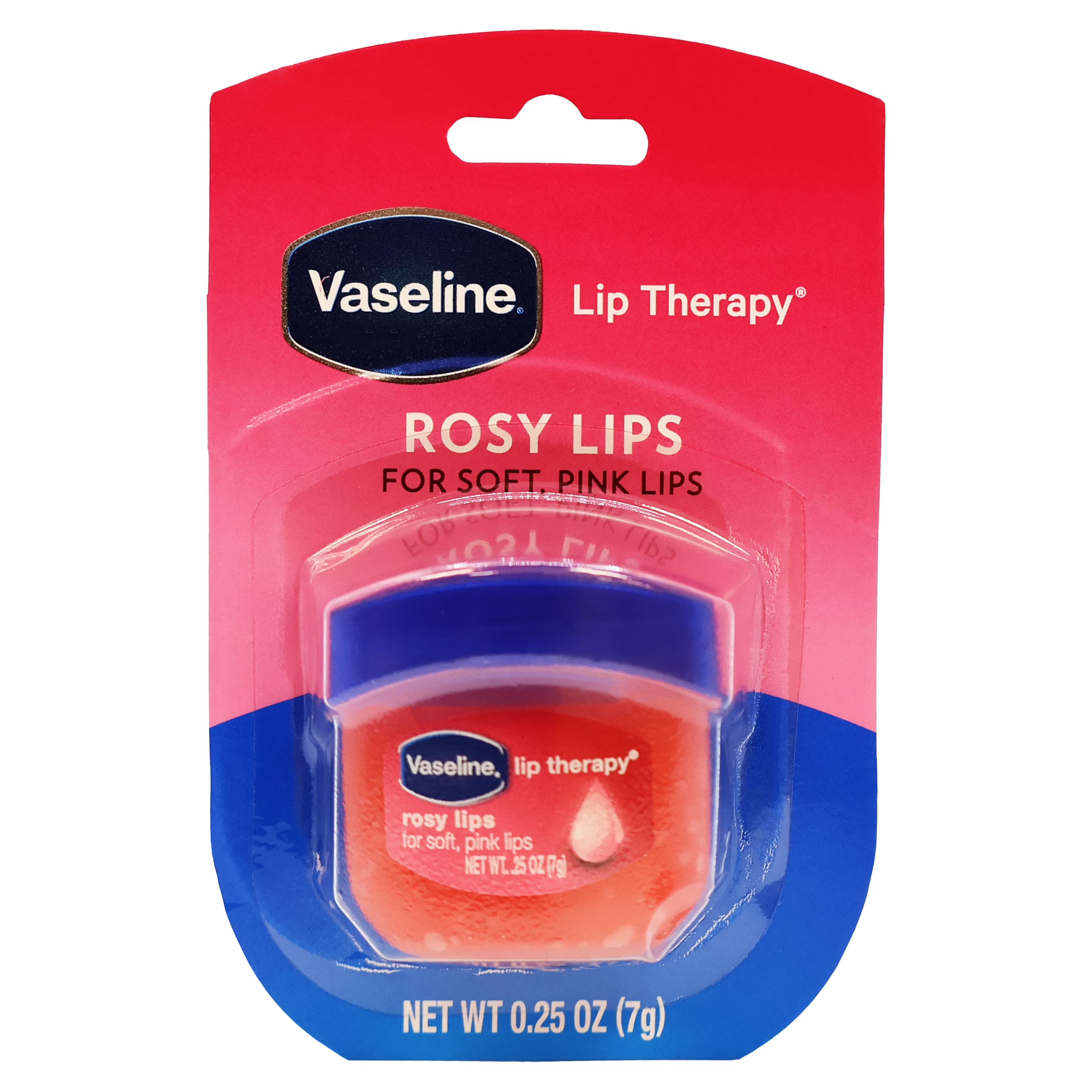 Balsam de Buze, Vaseline, Rosy Lip Care, Hidratare, Aspect îngrijit, Buze netede, 7 g