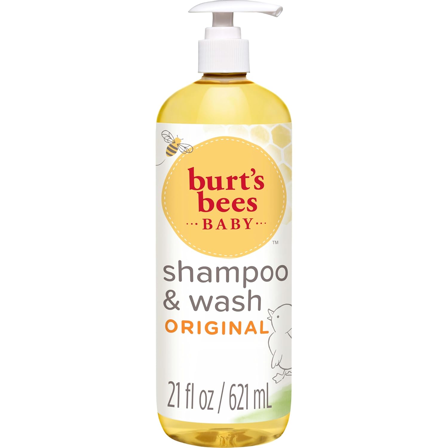Șampon & gel de duș bebeluși, Burt's Bees, Fără lacrimi, Original, 620 ml (ambalaj poate varia)