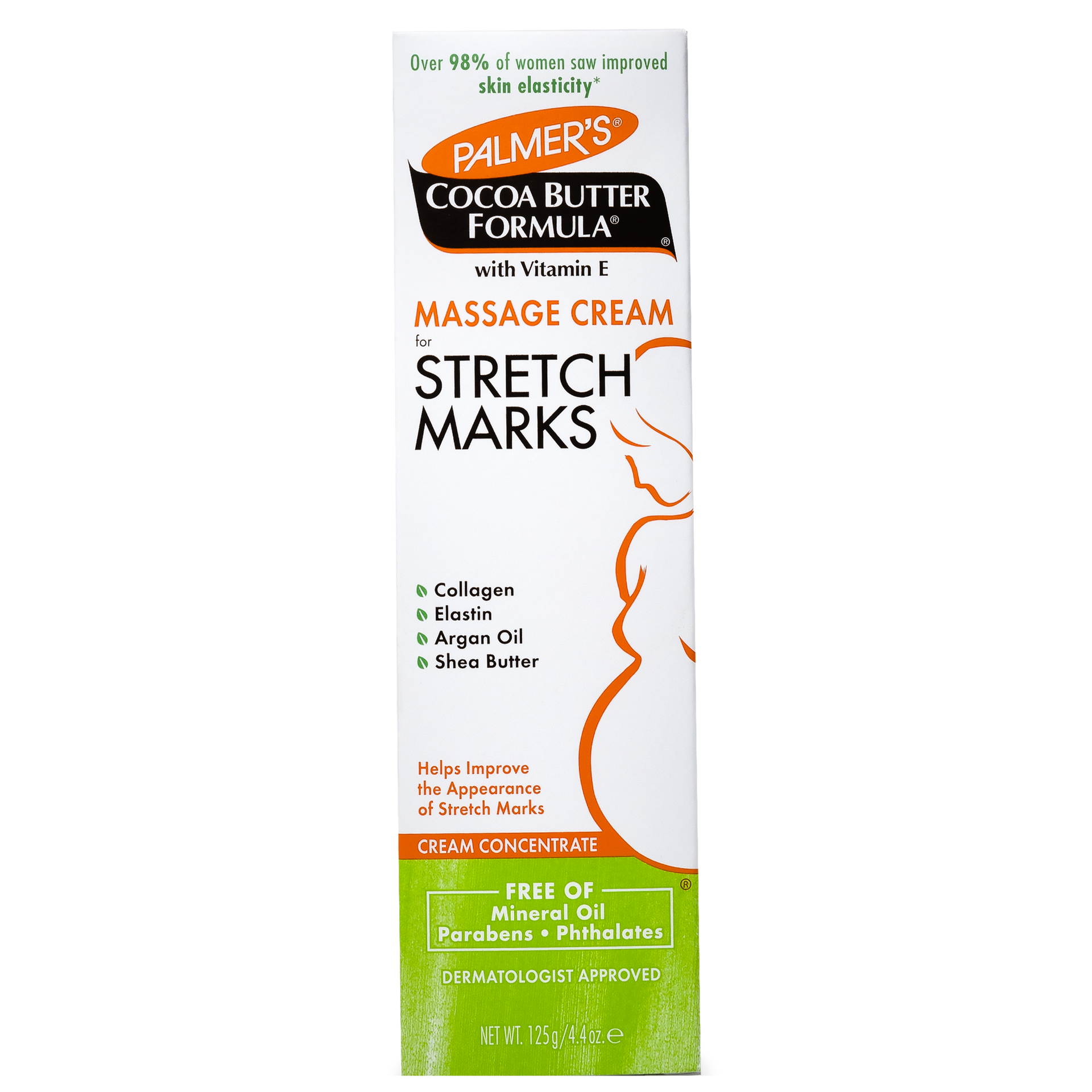 Crema Masaj Antivergeturi, Palmer's, Cocoa Butter Massage Cream, Previne Vergeturile, Imbunatateste Elasticitatea, 125 g