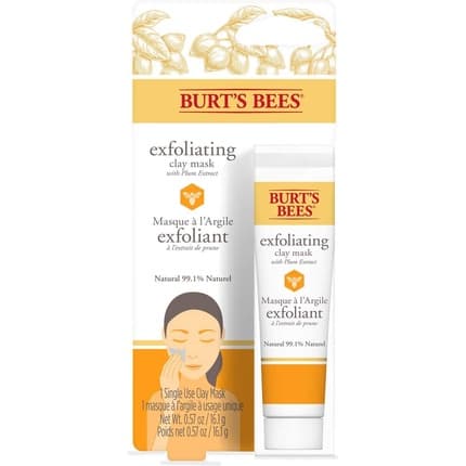 Mască exfoliantă, Burt's Bees, Exfoliating Clay Mask, Curățare, Netezire, Detox, 16.1 g