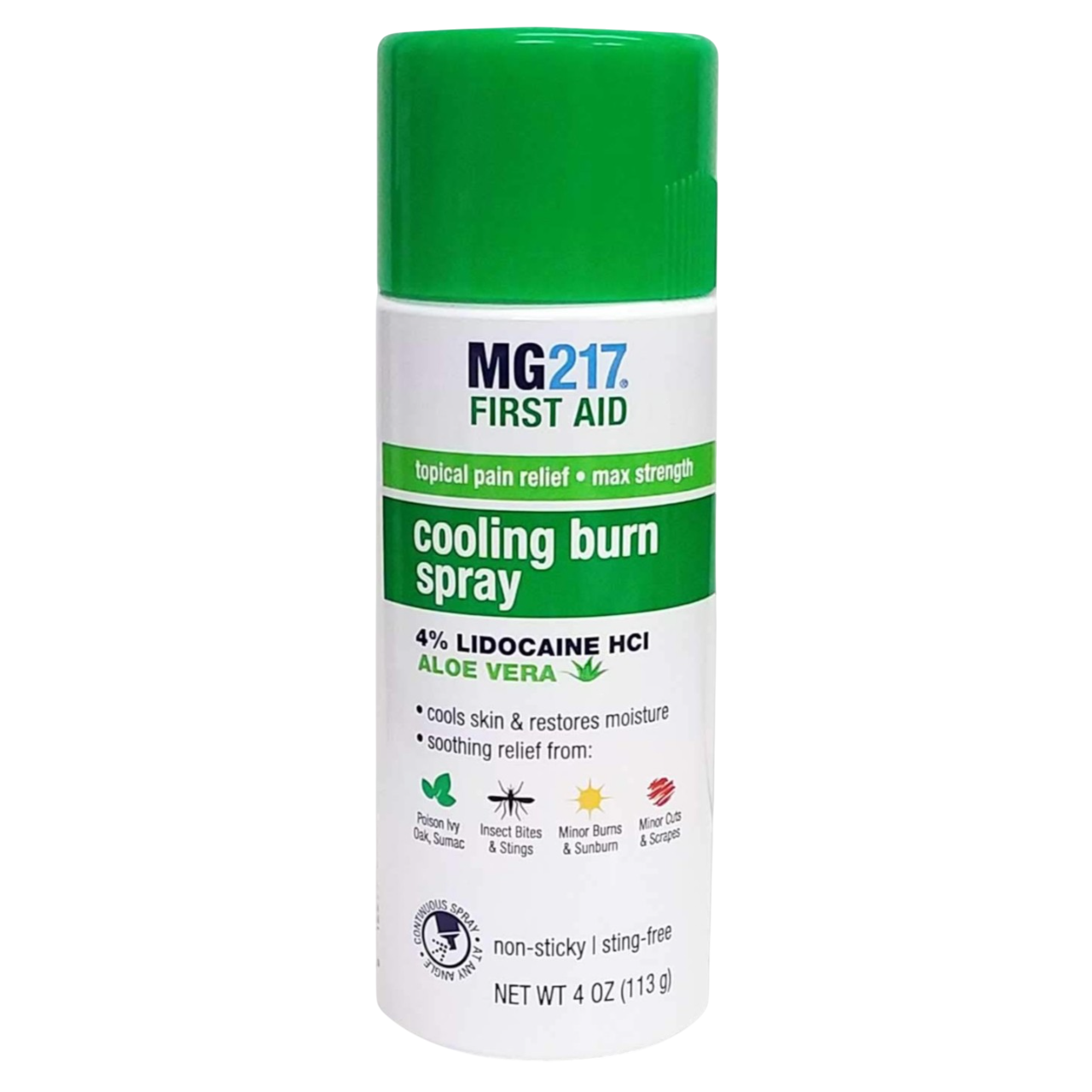 Spray Racoritor, MG217, Frist Aid, Cooling Burn Spray, pentru Calmarea Arsurilor, cu Aloe Vera, 113gr