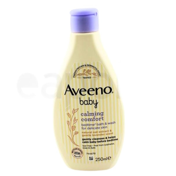 Gel Baie Bebe, Aveeno Baby, Calming Comfort, Curățare Blândă, Hidratare, Calmarea, 250 ml
