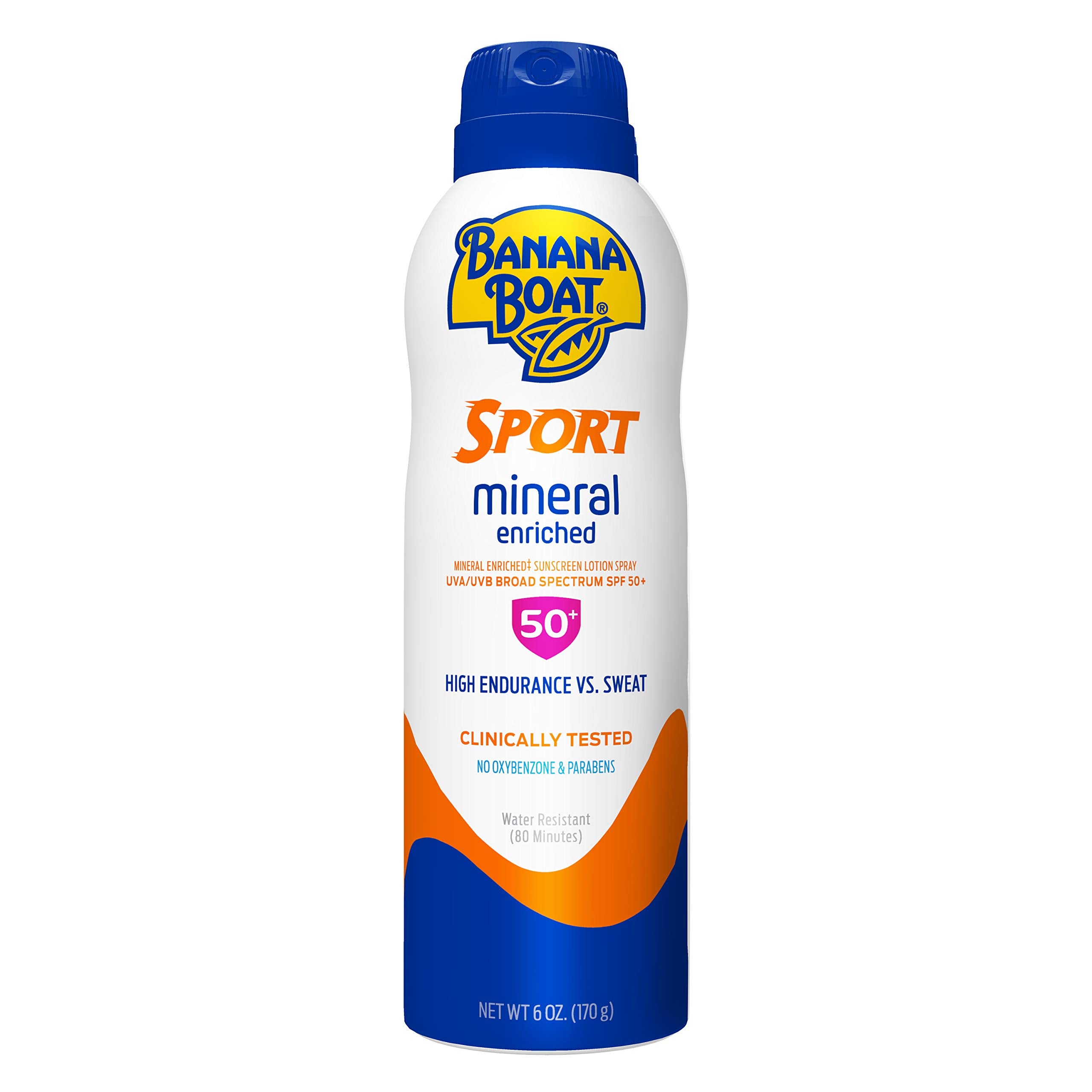 Spray Protecție Solară Sport Banana Boat Mineral Enriched SPF 50, Broad Spectrum, 170 g
