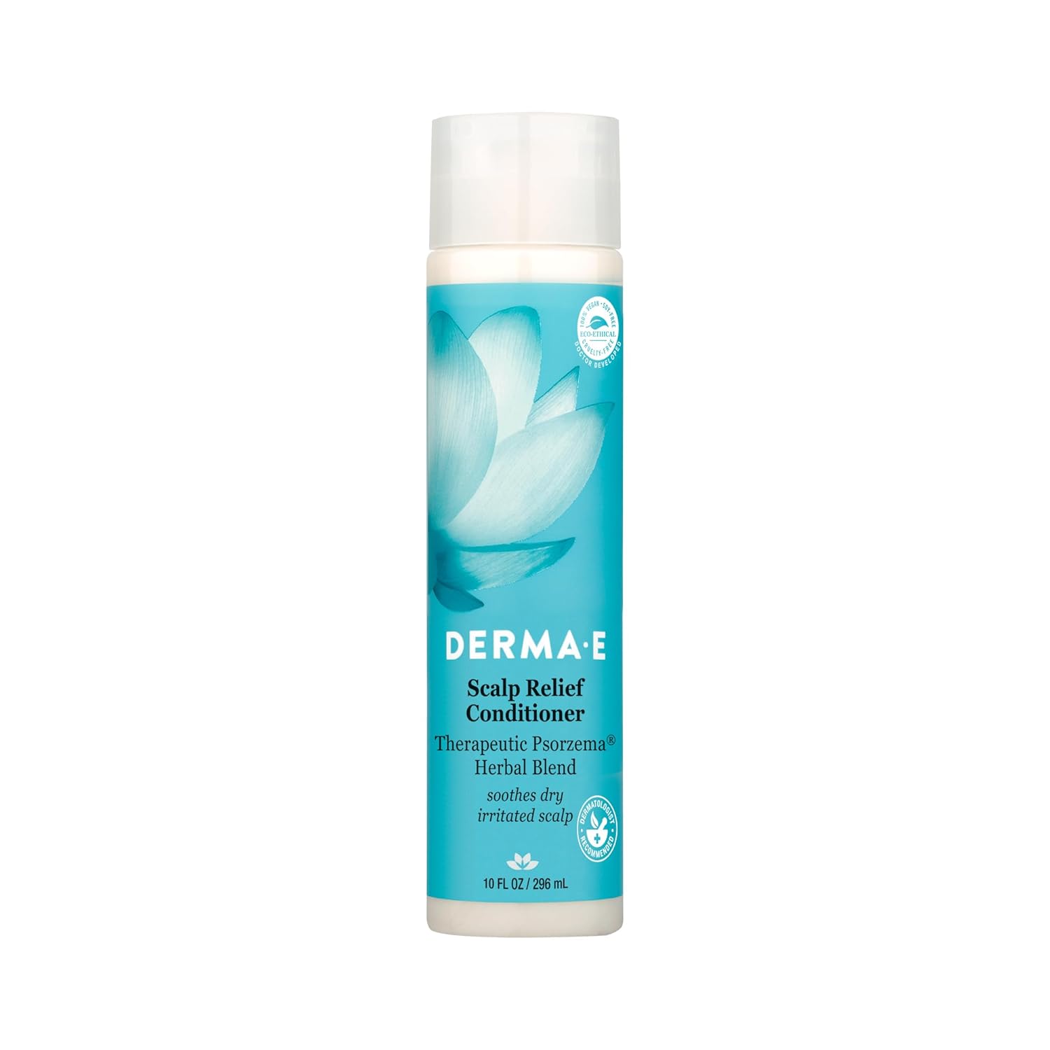 Protector scalp, Derma E, Psorzema Herbal Blend, Anti-mătreață natural, Calmează iritațiile, 295 ml