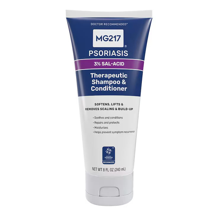 Sampon si Balsam 2 in 1, MG217 Psoriazis Tratament, Matreata, Dermatita Seboreica, cu Acid Salicilic 3%, 240ml