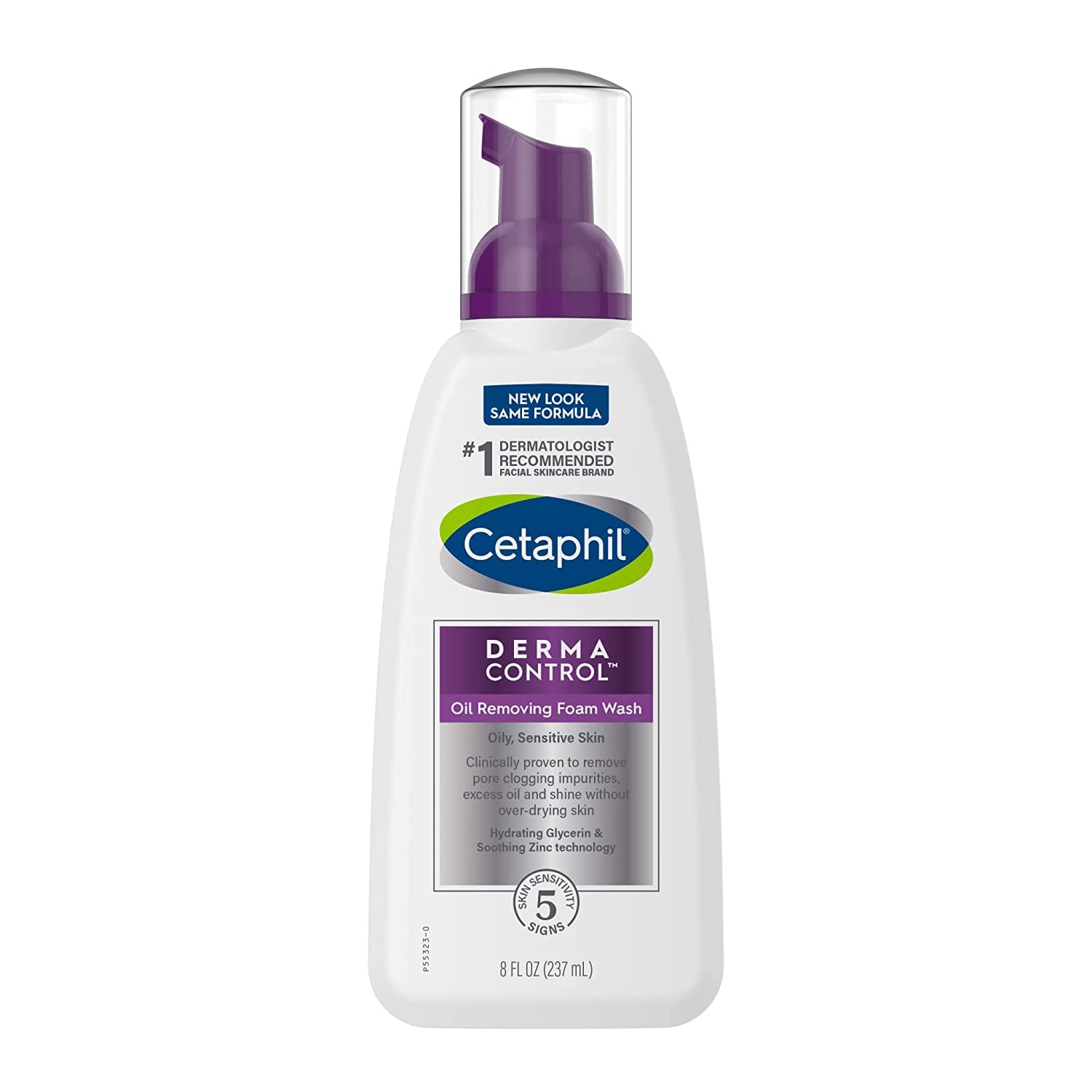 Spuma de Curatare, Cetaphil, Derma-Control, pentru Indepartarea Impuritarilor, impotriva Excesului de Sebum, cu Zinc, 237ml