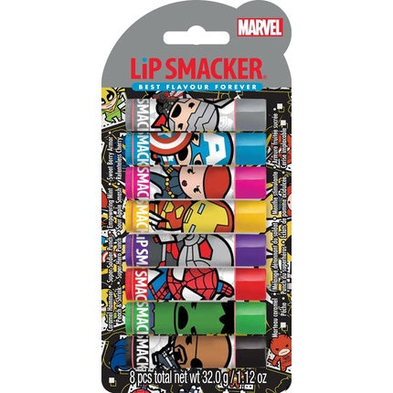 Set Balsam de Buze, Lip Smacker, Avengers Party Pack, Hidratare, Îngrijire Buze, Distracție Copii, 32 g