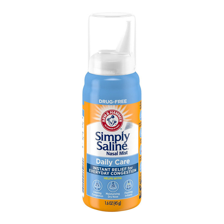 Spray nazal, Arm & Hammer, Simply Saline Daily Care, Ameliorare congestie, Hidratare nazală, Îngrijire zilnică, 45 ml