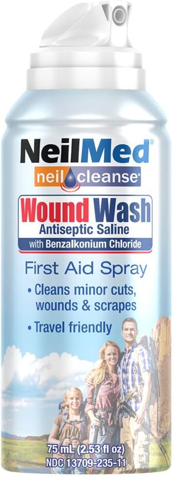 Soluție salină sterilă pentru curățarea rănilor, NeilMed, NeilCleanse, 75 ml