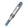 Creion cu Micro-Ace din Titan, Dermapen, Dr. Pen, Ultima M8S, pentru Electroporare, impotriva Ridurilor si Imbatranirii, fara Fir, 2x Rezerve 12 pini, Adancime 0.25 - 2.50 mm, 6 viteze
