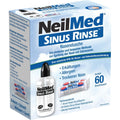 Set Irigator Nazal si Solutie Salina, Neilmed, Sinus Rinse, Curatare Sinusuri, Decongestie Nazala, 240ml, 60 plicuri (2.4gr)