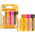 Balsam de buze, Burt's Bees, Party Pack, Hidratant zilnic, Fără pigmenți, Set 4 tuburi (4 x 4.25 g)