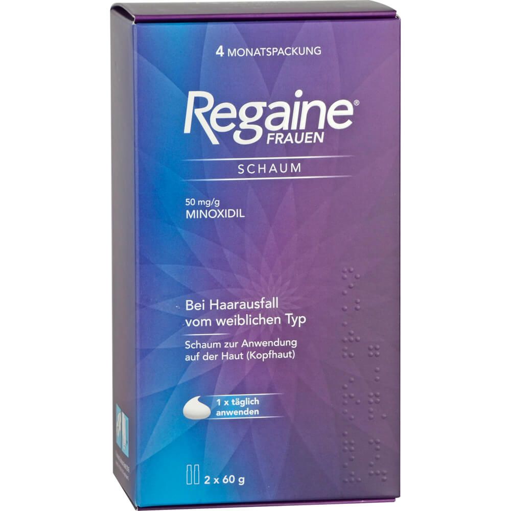Spuma Cresterea Parului pentru Femei, Johnson & Johnson, Regaine, Minoxidil 5%, Tratament pentru 4 Luni, 2x 60ml
