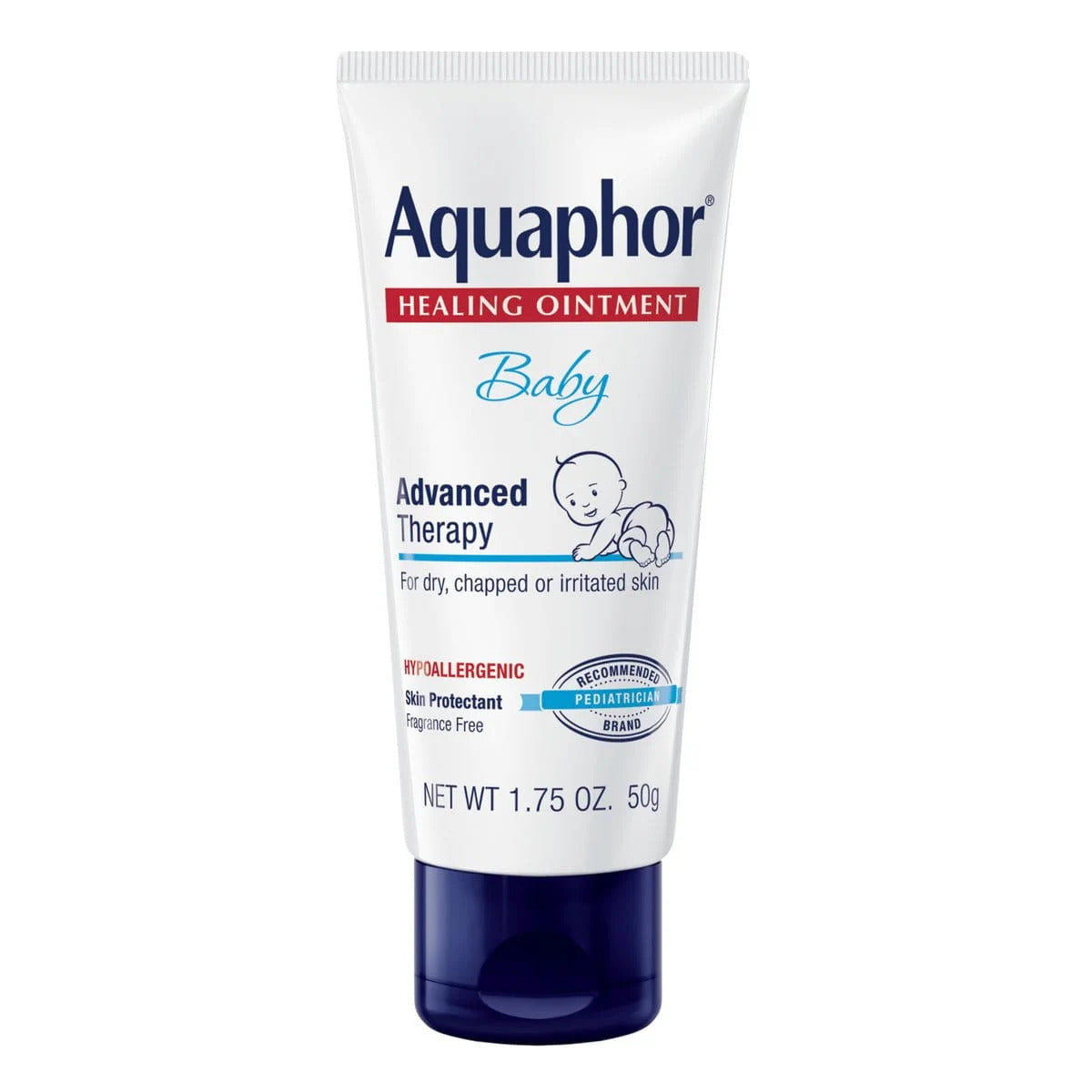 Unguent, Aquaphor, Baby, Advanced Therapy, Efect de Protectie si Regenerare a Pielii Uscate sau Iritate a Bebelusilor, 50gr