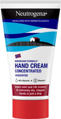 Crema pentru Maini, Neutrogena, Concentrated, Unscented, Absorbtie Rapida, Hidratare Puternica, Concentrata, fara Parfum, 75ml