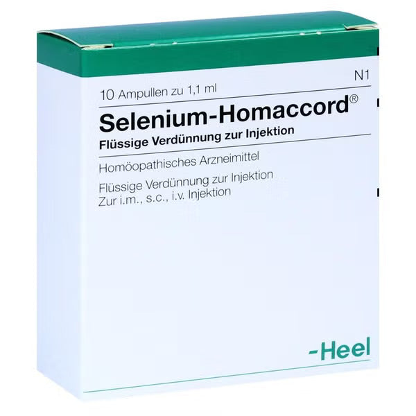 Solutie Injectabila, Heel, Selenium-Homaccord, Remediu Homeopat, Ajuta la Neutralizarea Radicalilor Liberi si Reduce Stresul Oxidativ, 10 fiole x 1.1ml