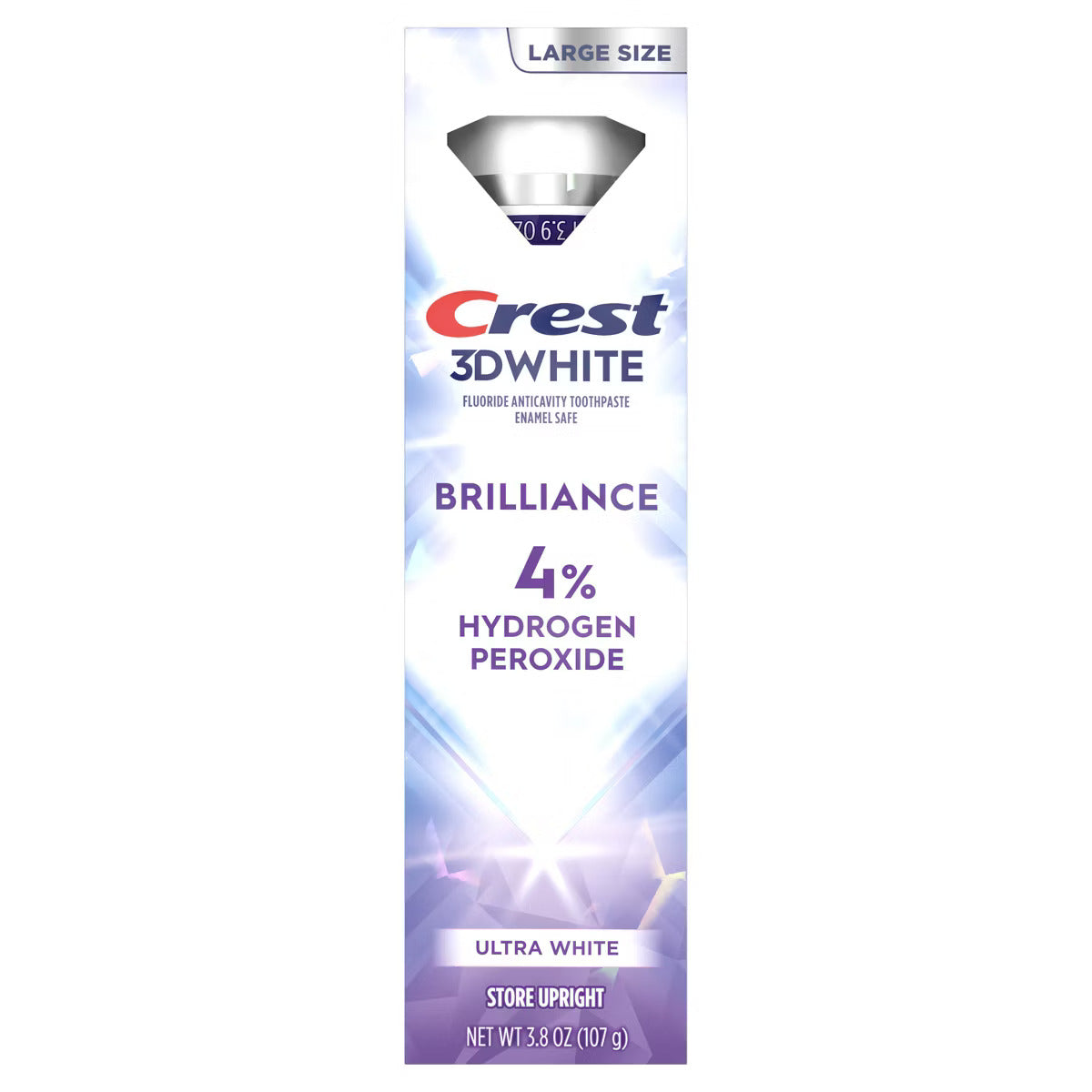 Pasta de Dinti Crest 3D White Brilliance Ultra White, cu Apa Oxigenata, 107gr