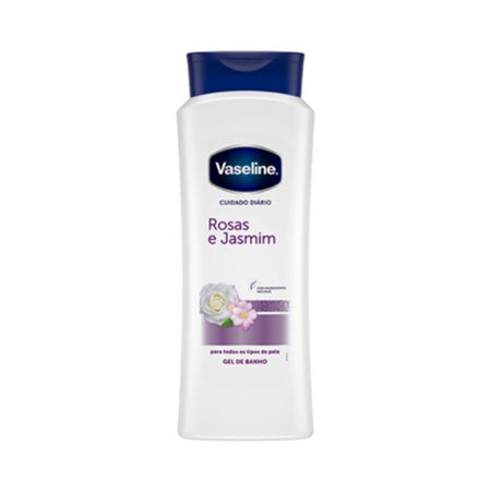 Gel de Dus, Vaseline, Rosas e Jasmim, pentru Hidratarea si Catifelarea Pielii, Aroma de Trandafiri si Iasomie, 700ml