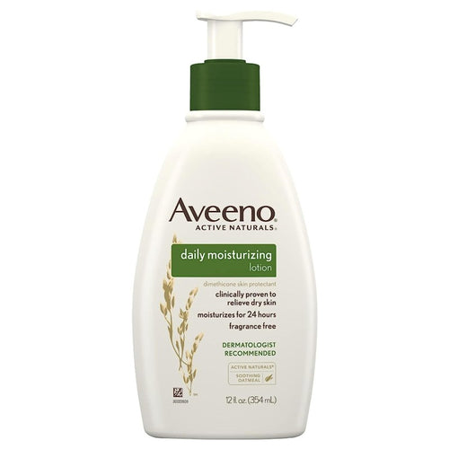 Crema de Corp, Aveeno, Daily Moisturizing, Hidratare Intensa, pentru Pielea Uscata, cu Extract din Ovaz, 354ml