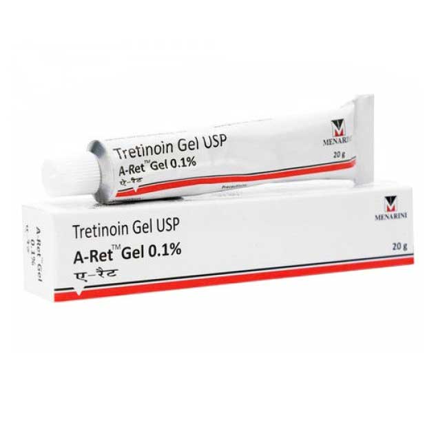 Gel Anti-Rid, Menarini, A-Ret, Anti-Acnee, Tretinoin 0.1%, 20gr