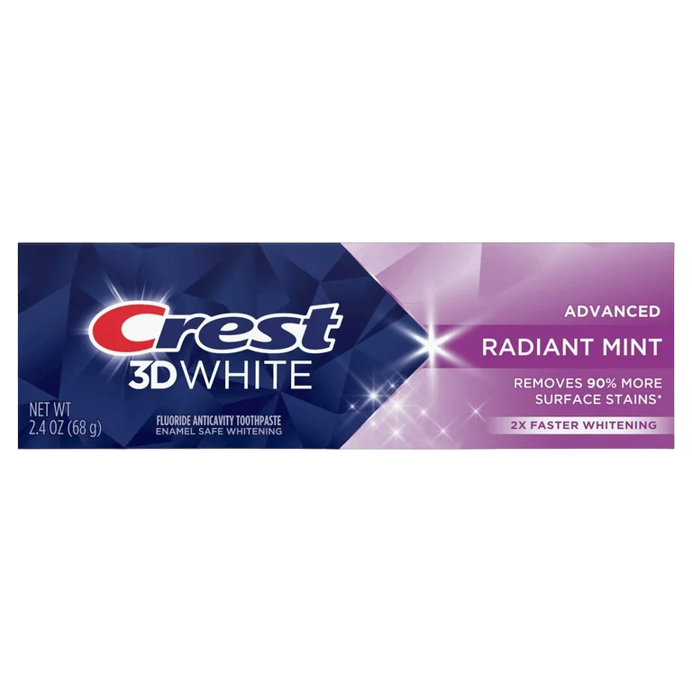 Pasta de Dinti, Crest 3D White, Radiant Mint, Albire Intensiva, 68gr