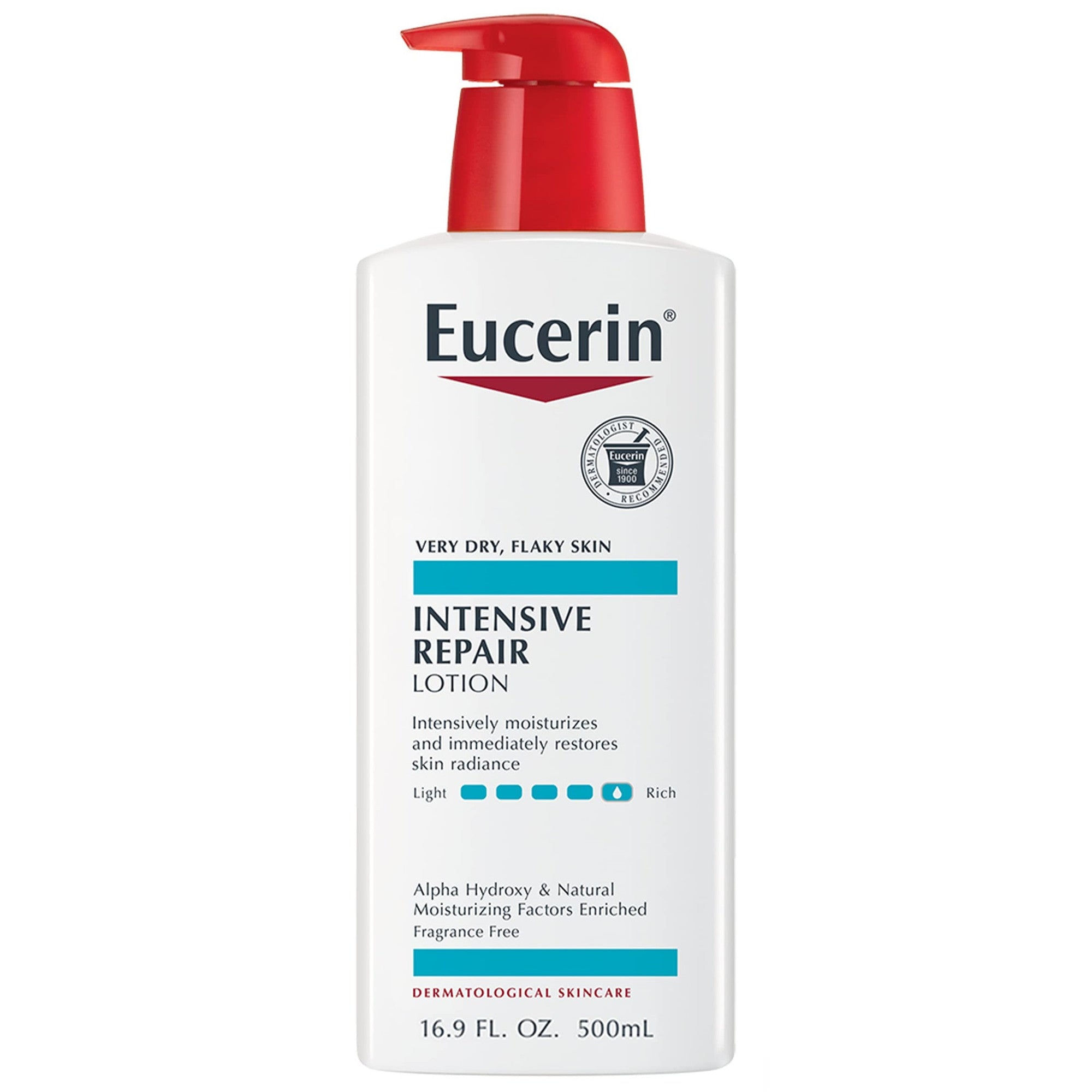 Lotiune de Corp, Eucerin, Intensive Repair, pentru o Hidratare Intensa, Reda Stralucirea Pielii, 500ml