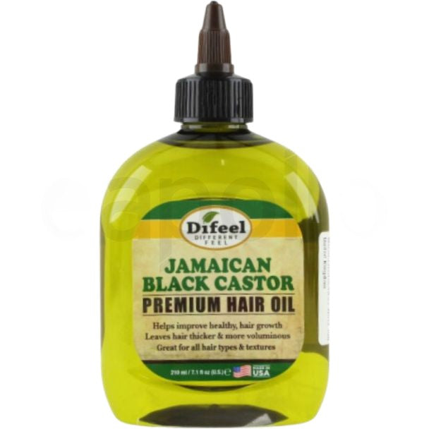 Ulei de păr, Difeel, Jamaican Black Castor Premium, Fortifiere, Hrănire, Strălucire, 210 ml