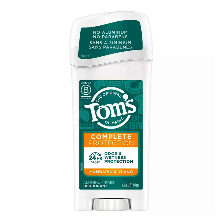Deodorant solid, Tom's of Maine, Complete Protection, Mandarin & Ylang, 64 g