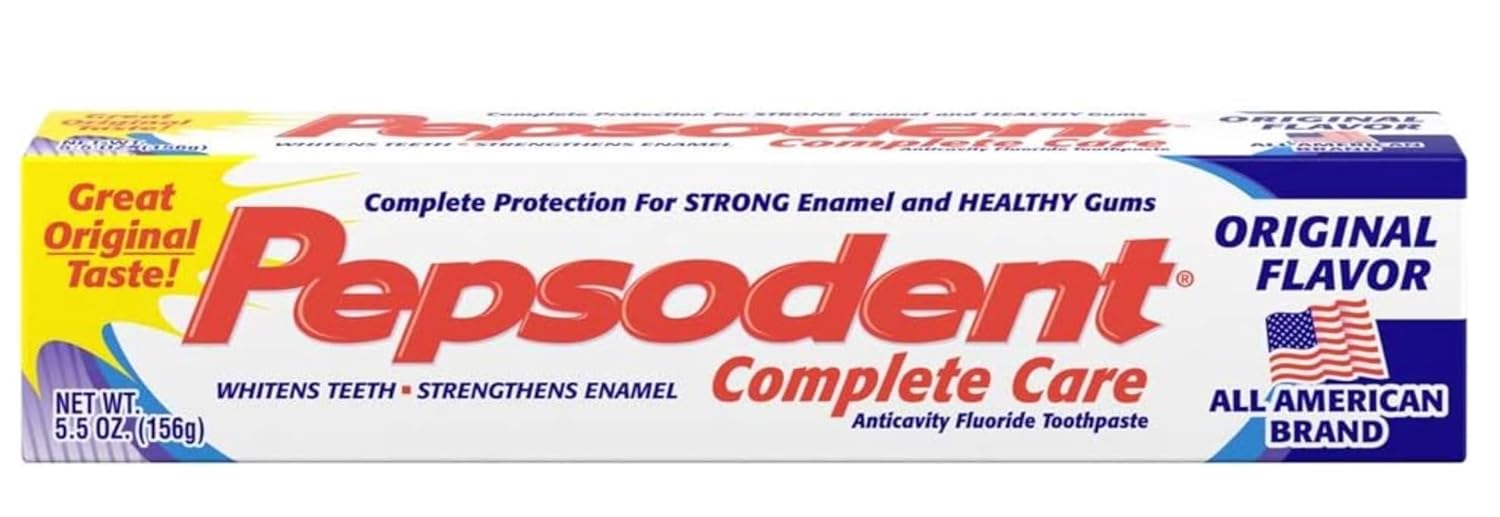 Pastă de dinți, Pepsodent, Complete Care, Anticarii, Cu fluor, Protecție zilnică, 156 g